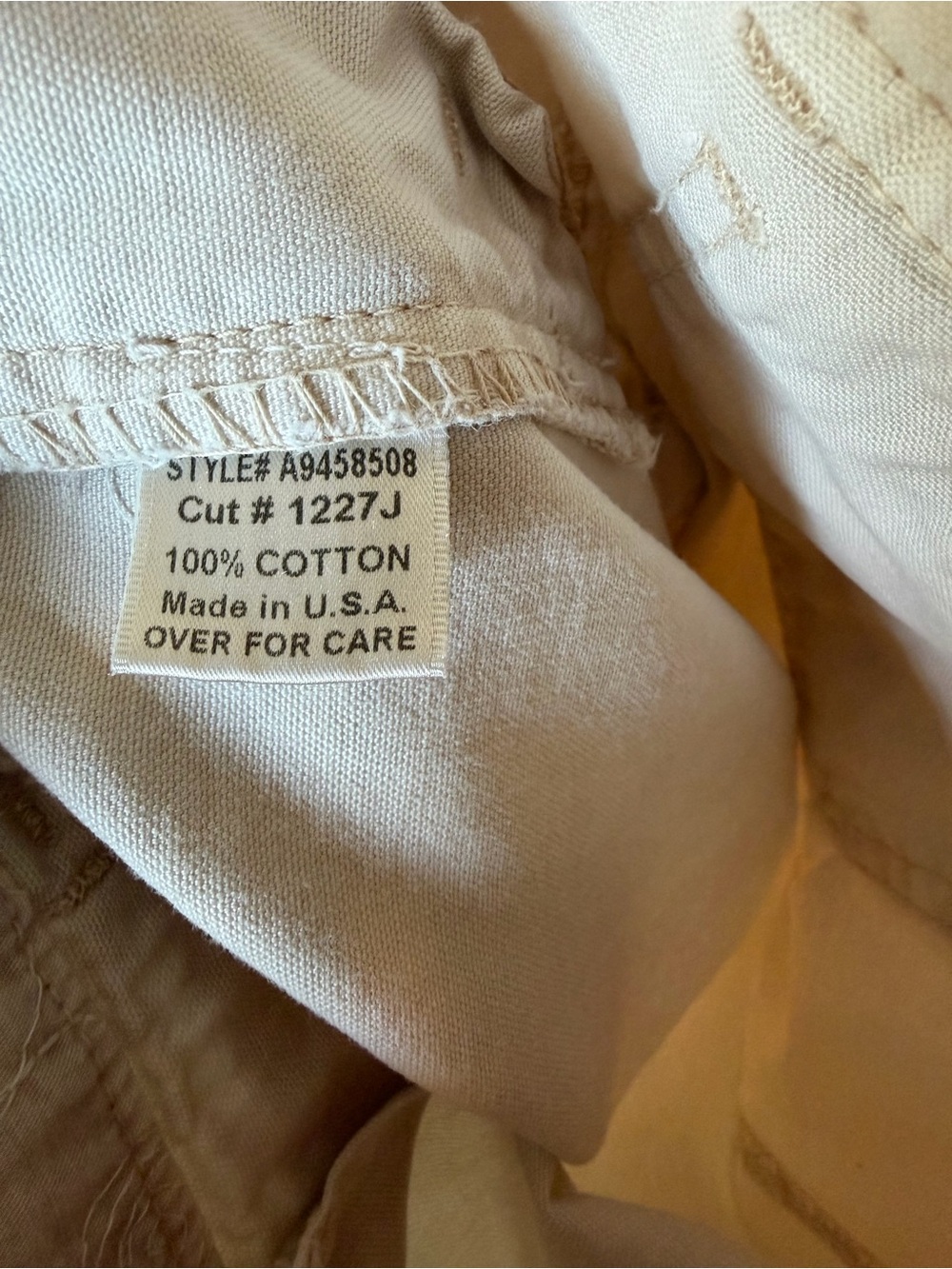 Sanctuary for Anthropologie Women’s Cream Straight-Relaxed Pants 100% Cotton - Picture 6 of 6